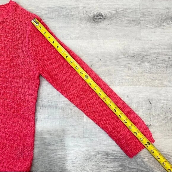 Penmans Long Sleeve Waffle Knit Sweater Pink Size L - Picture 13 of 15